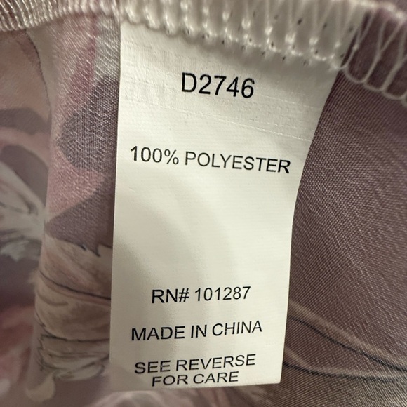 Alexia Admor Mauve Draped Front Floral Dress – No Size Tag (See Measurements) - Picture 6 of 11